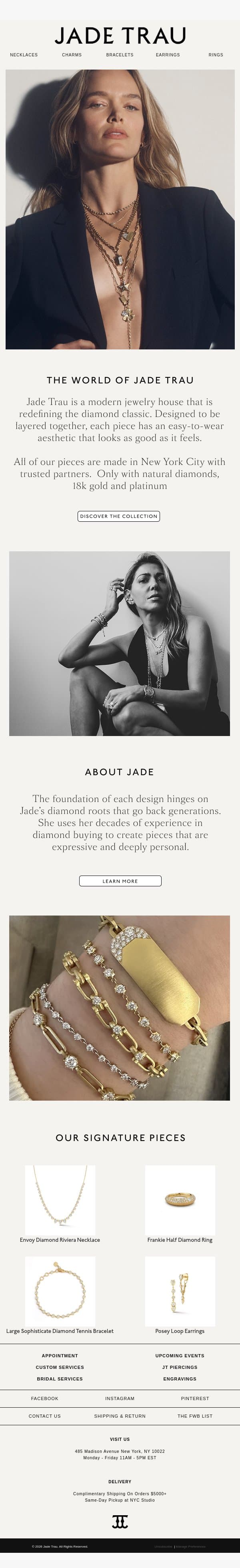 Welcome to the World of Jade Trau email from Jade Trau screenshot