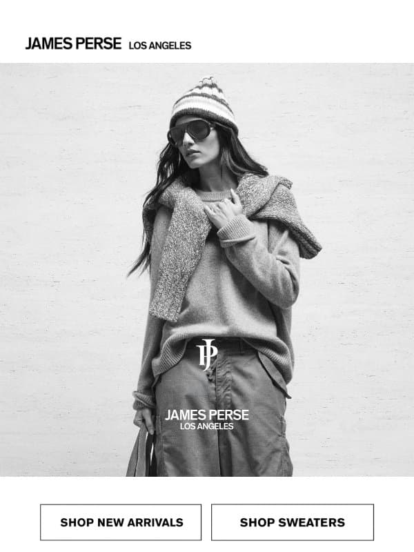 Pure Cashmere email from James Perse