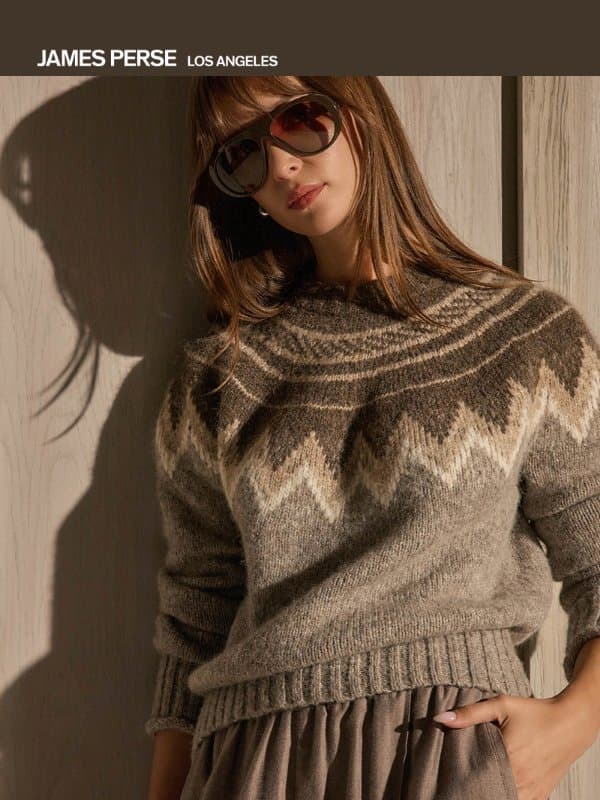 Modern Fair Isle email from James Perse
