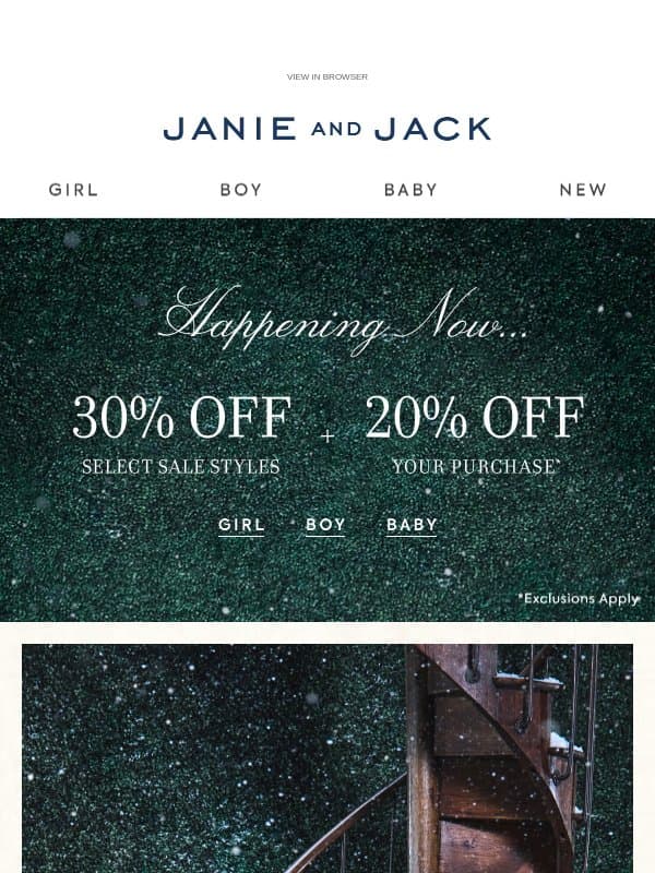 The tartan dress you'll treasure, now on sale email from Janie and Jack