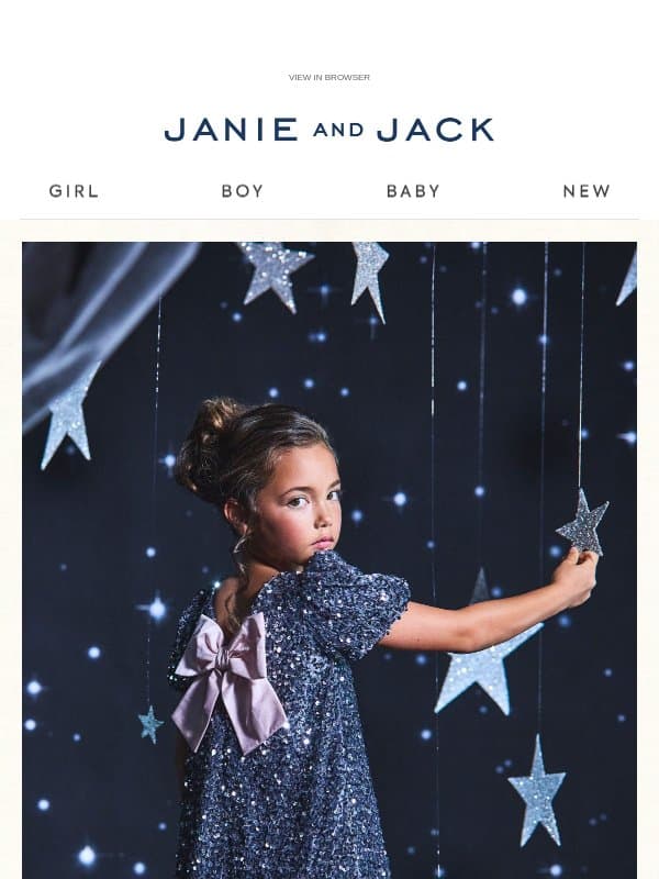 Our new collection is all aglow email from Janie and Jack