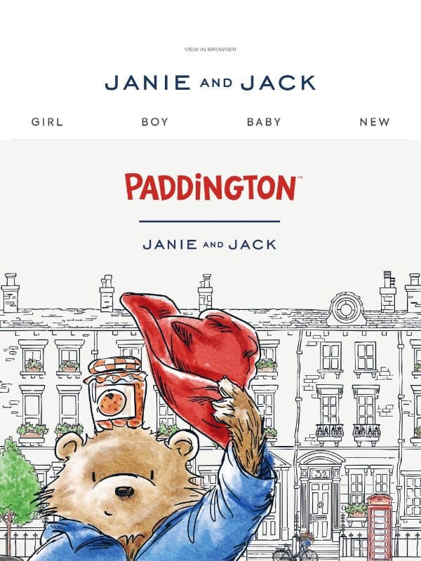Our limited-edition collection, now on sale email from Janie and Jack