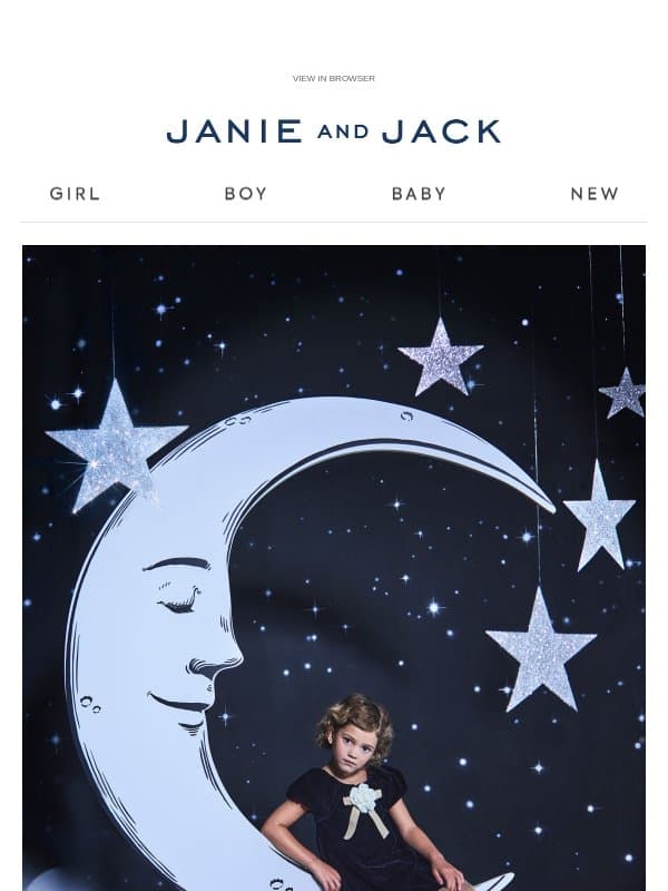 Take up to 40% off our dresses of the season email from Janie and Jack