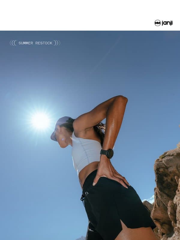 Meet Our Hot Weather Drop email from Janji