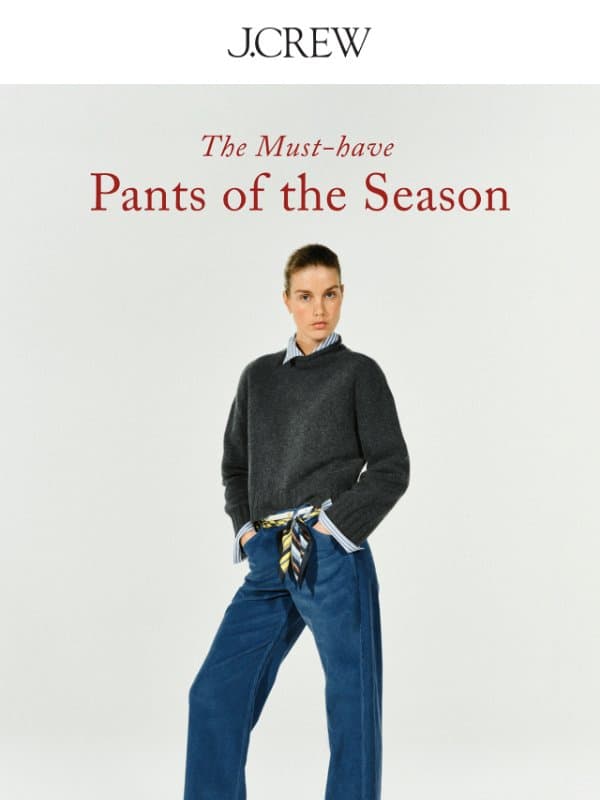A fresh take on your favorite barrel email from J.Crew