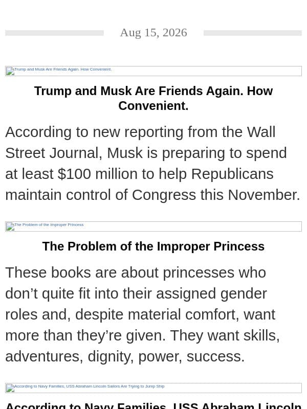 Elon Musk's Plan to Buy the Midterms, The Horrors of #RushTok, Karoline Leavitt email from Jezebel