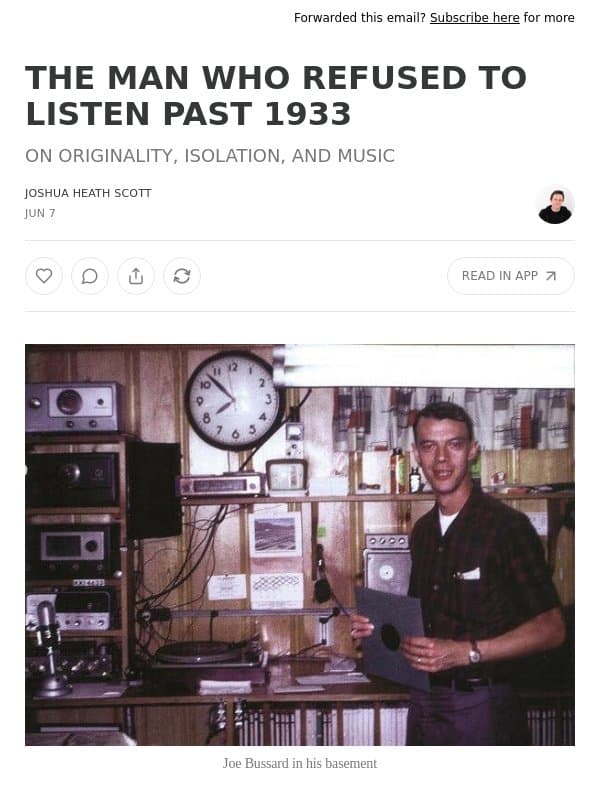 THE MAN WHO REFUSED TO LISTEN PAST 1933 email from JHS Pedals