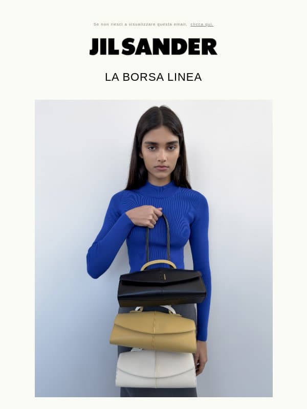 La borsa Linea email from Jil Sander