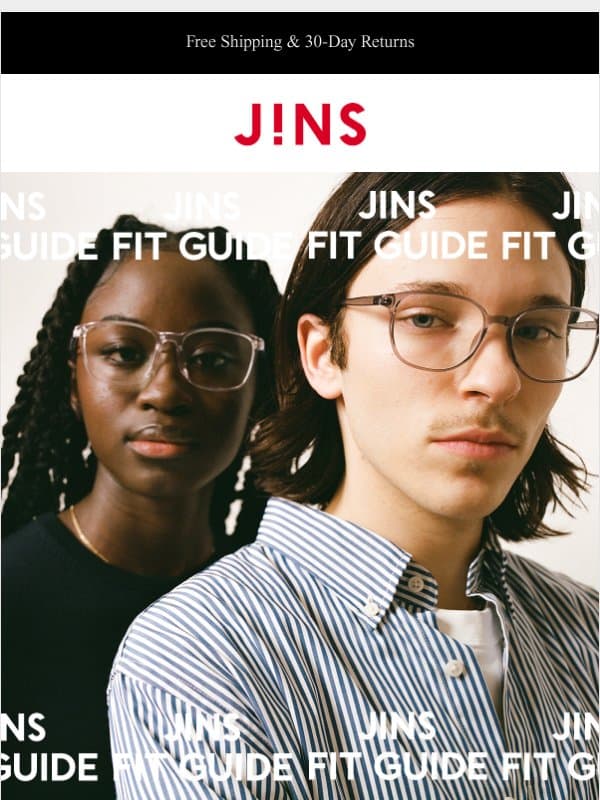 Explore Our Fits email from Jins