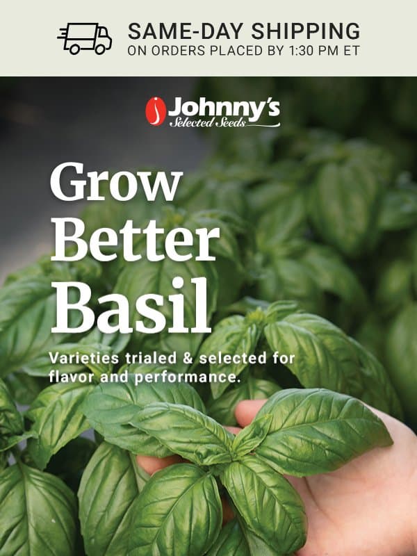 Find the Right Basil email from Johnny's Selected Seeds