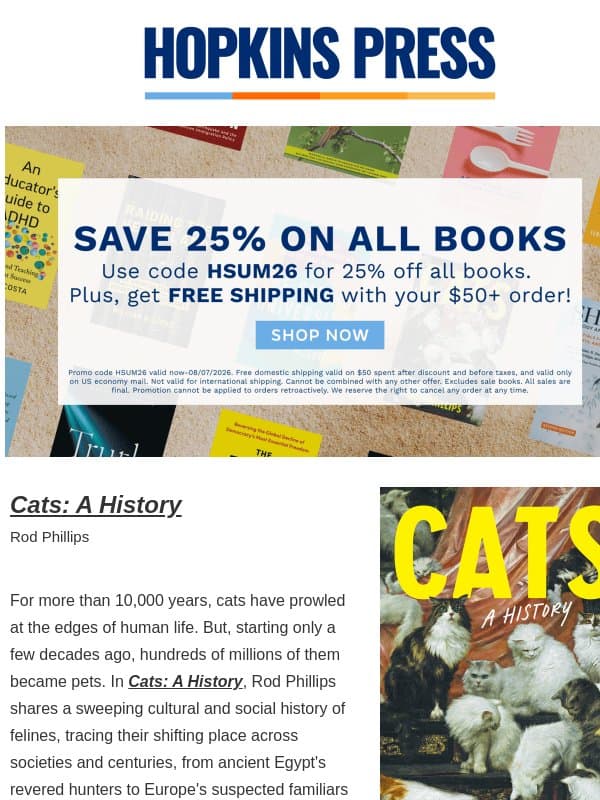 The Summer Reads Sale π email from Johns Hopkins University