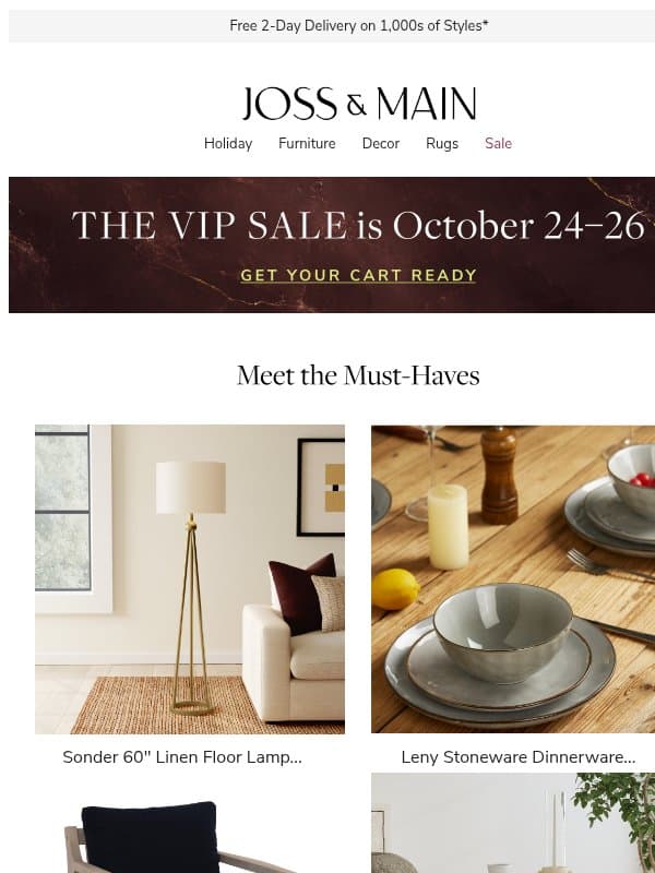 Is the sonder floor lamp your missing piece? email from Joss & Main
