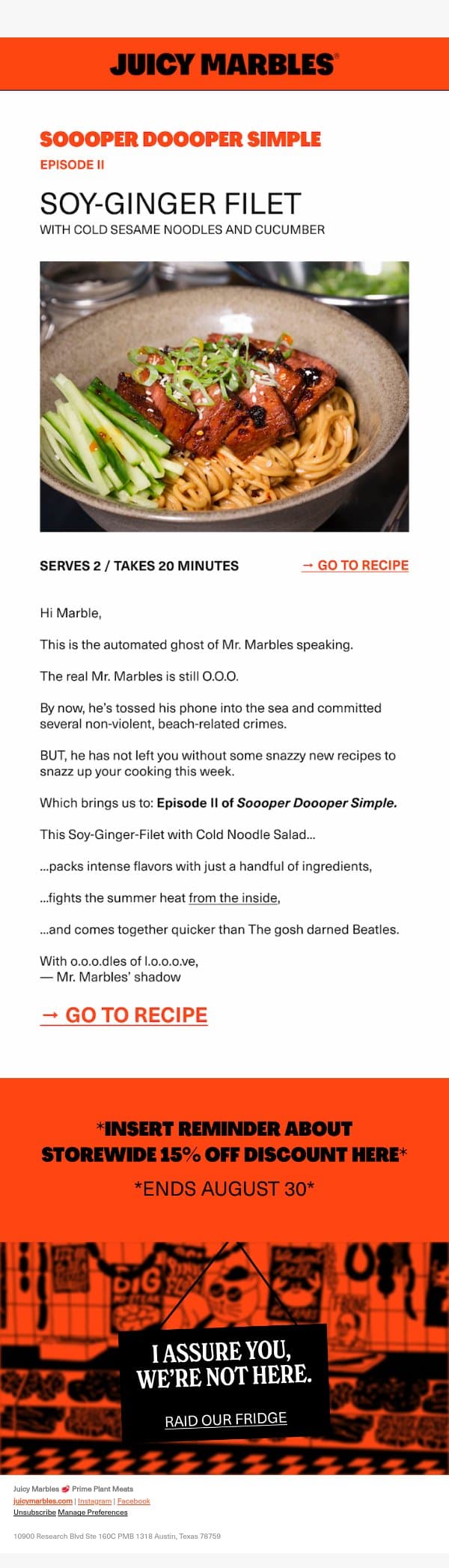 🍜 SOOOPER DOOOPER SIMPLE Ep. 02 email from Juicy Marbles screenshot