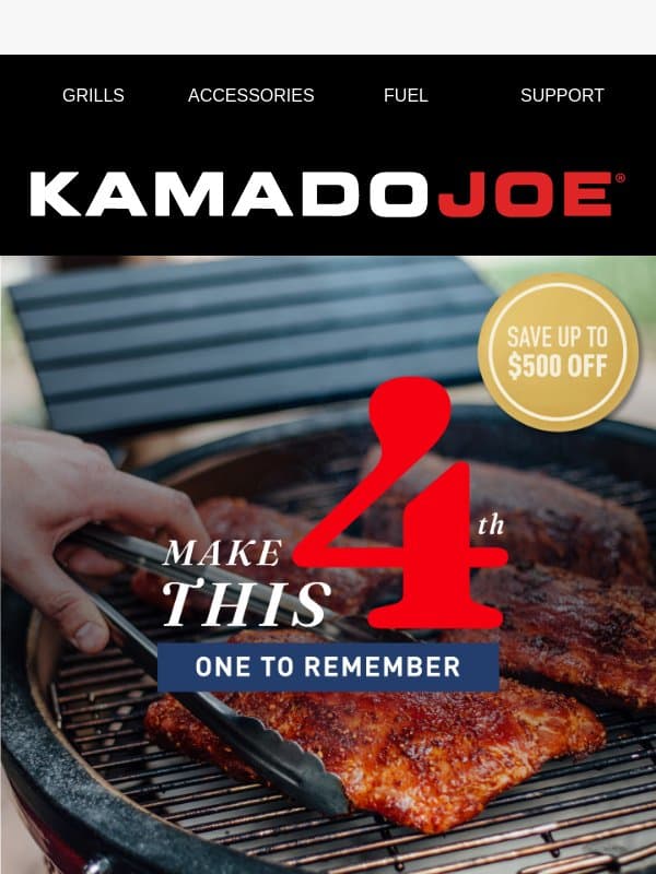 Make July 4th Memorable with these Recipes email from Kamado Joe