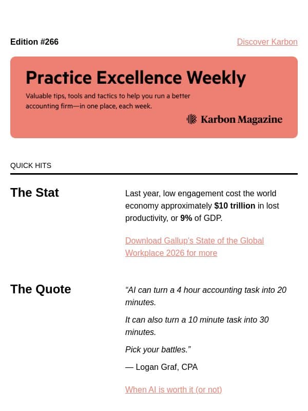 PEW 266: 3 waves of AI, the shortage is complicated, and low engagement email from Karbon