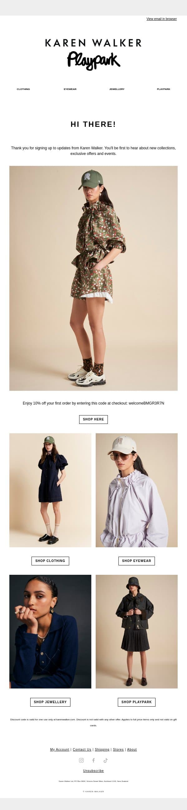 Hi There! email from Karen Walker screenshot
