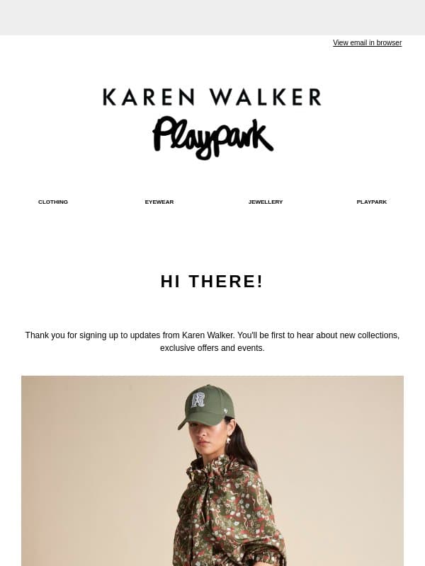 Hi There! email from Karen Walker