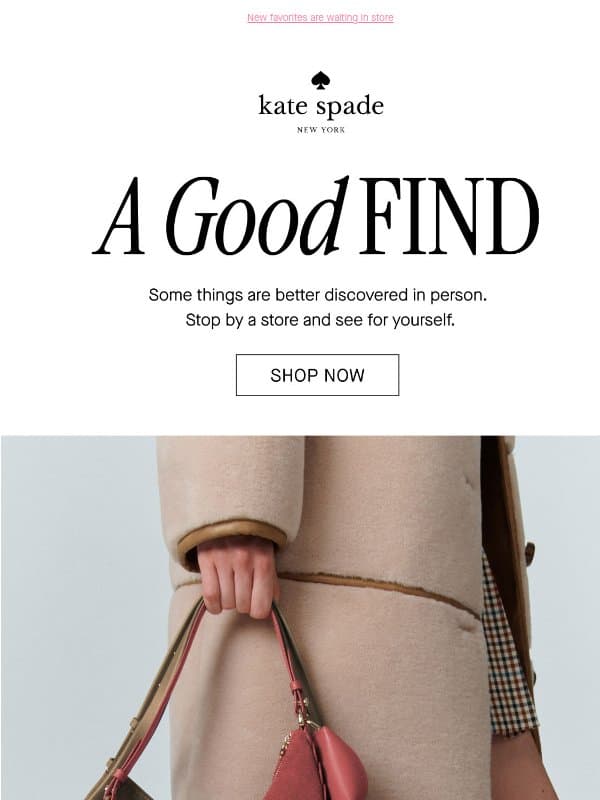 Consider this your sign to stop by email from Kate Spade
