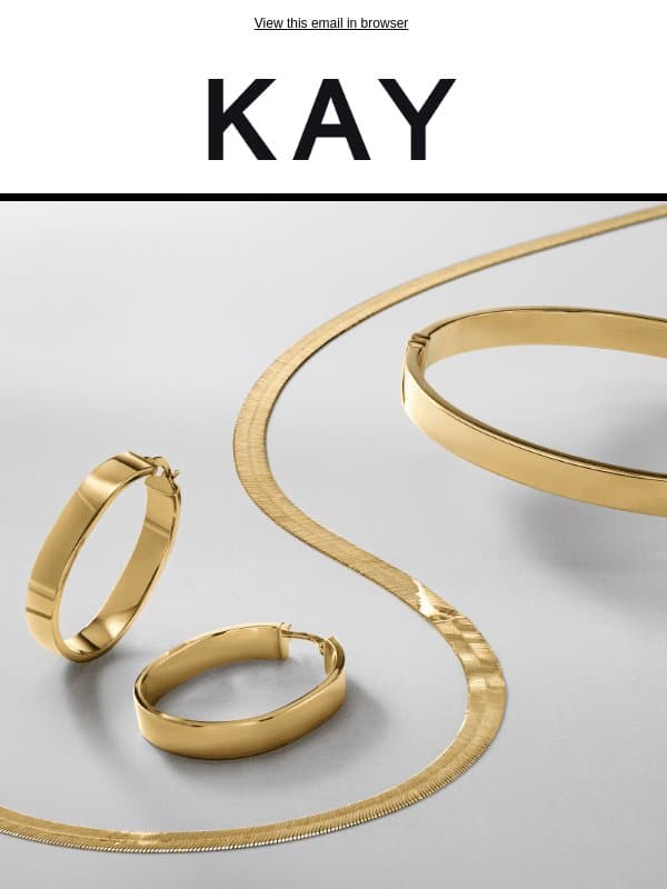 🤩 25-40% OFF* + EXTRA 10% OFF* Select Styles email from Kay Jewelers