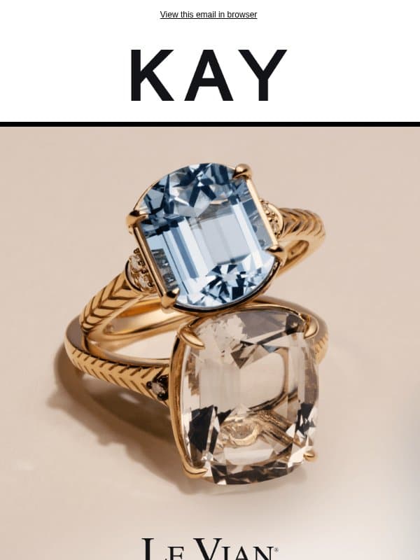NEW ๐ Exclusive Le Vian Antique Cushion Styles at KAY email from Kay Jewelers