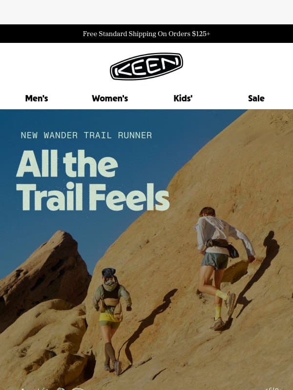 New Minimal Trail Runner email from Keen Footwear