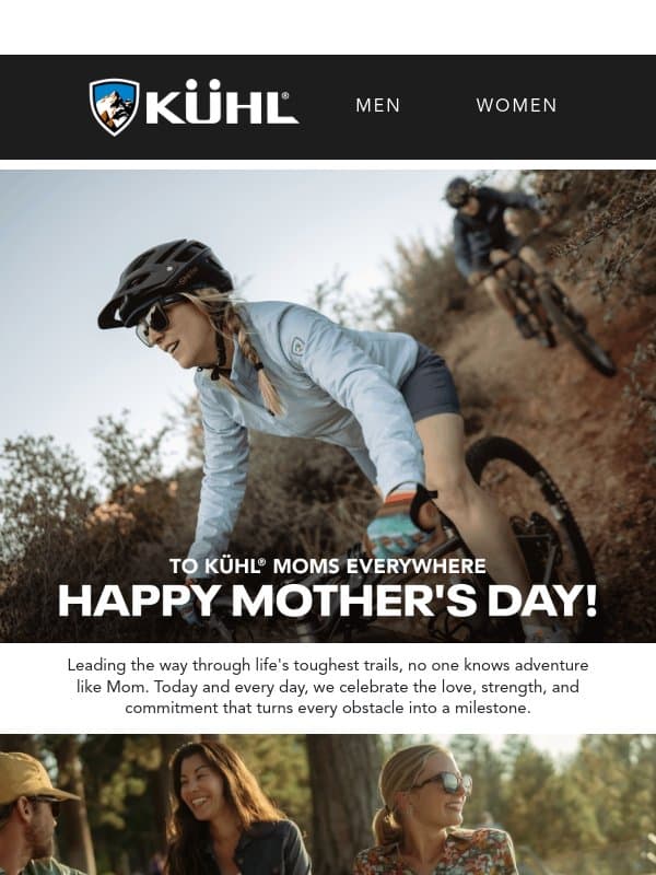Happy Mother's Day! email from Kühl