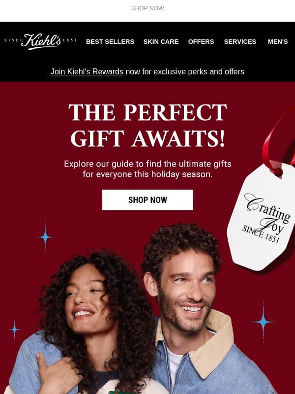 Our Holiday Gift Guide is Here! 🎁 email from Kiehl's