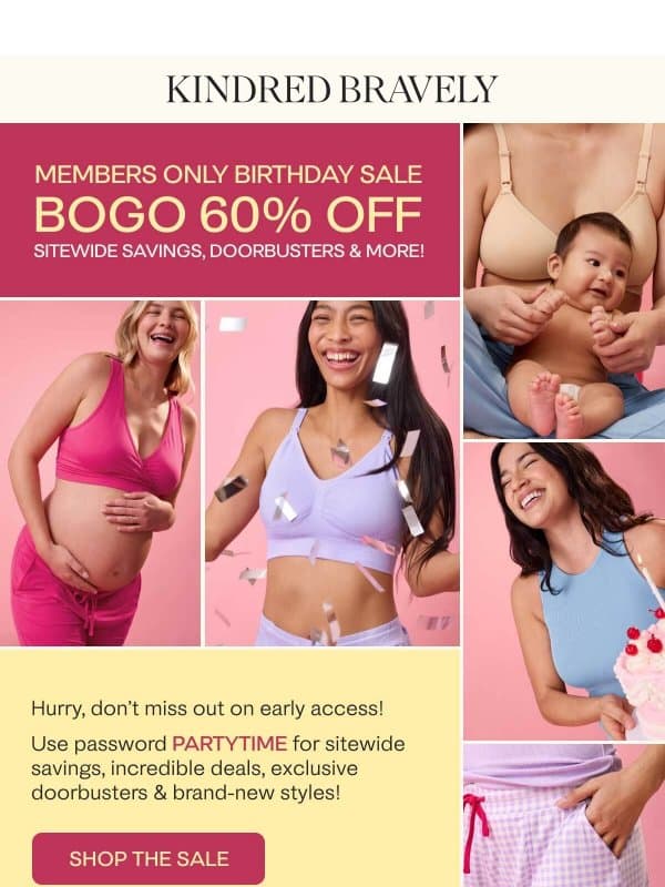 BOGO 60% off Sitewide + Exclusive Doorbusters, and More! email from Kindred Bravely