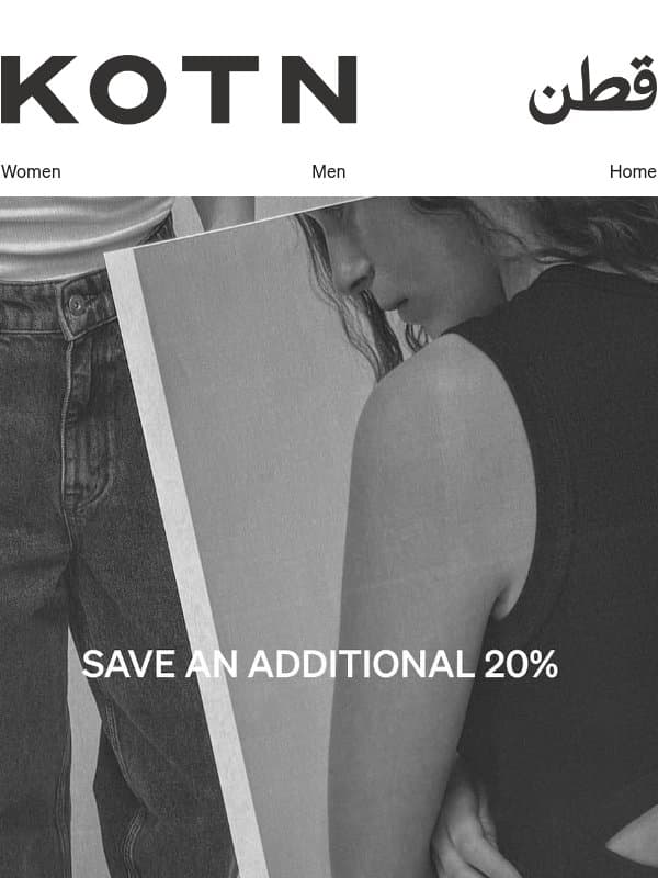 Best of Sale email from Kotn
