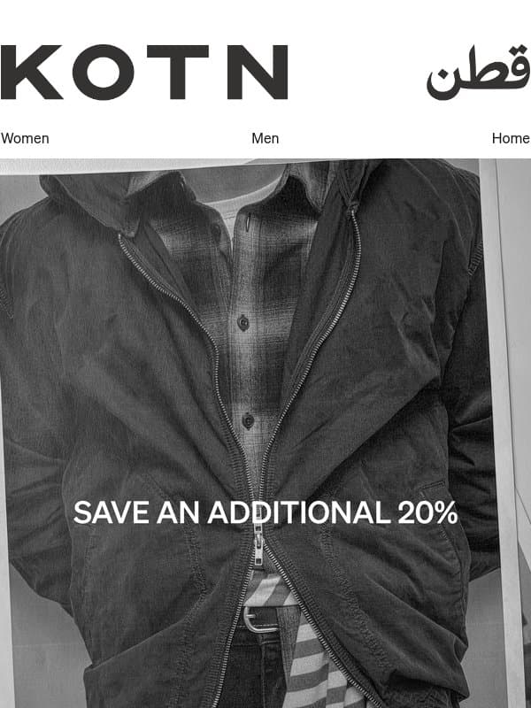 The Archive Sale Is Here email from Kotn
