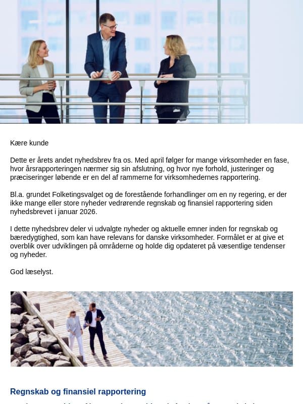 Regnskabsnyt - April 2026 email from KPMG