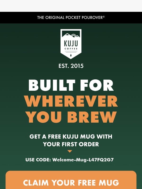 Meet Kuju + Get a Free Mug ☕ email from Kuju Coffee