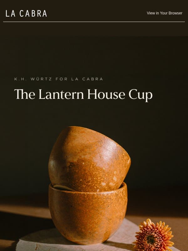 The Lantern House Cup email from La Cabra Coffee Roasters