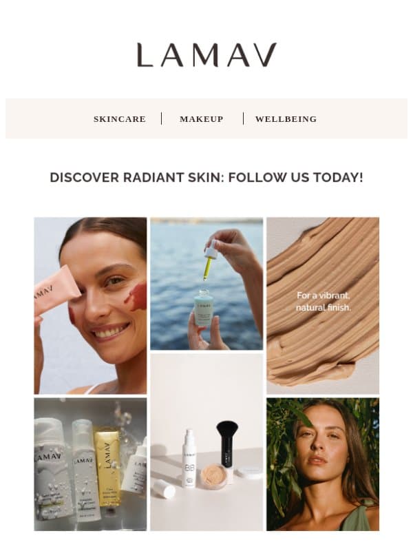 Discover Radiant Skin: Follow Us Today 🌼 email from La Mav