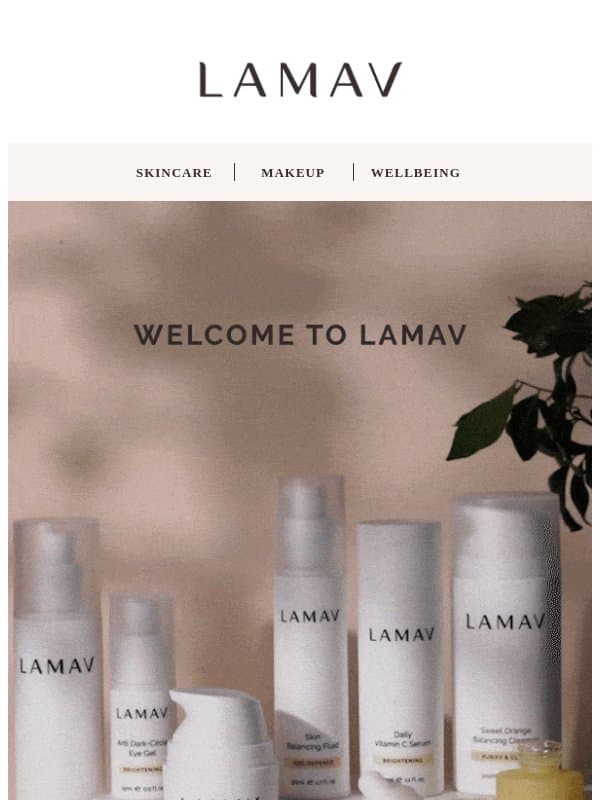 Welcome to the LAMAV Family 🌺 Claim Your 15% Off Now email from La Mav