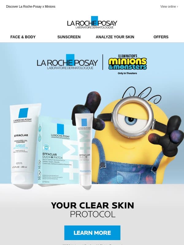 Goodbye Acne. Hello Clearer Skin. email from La Roche-Posay