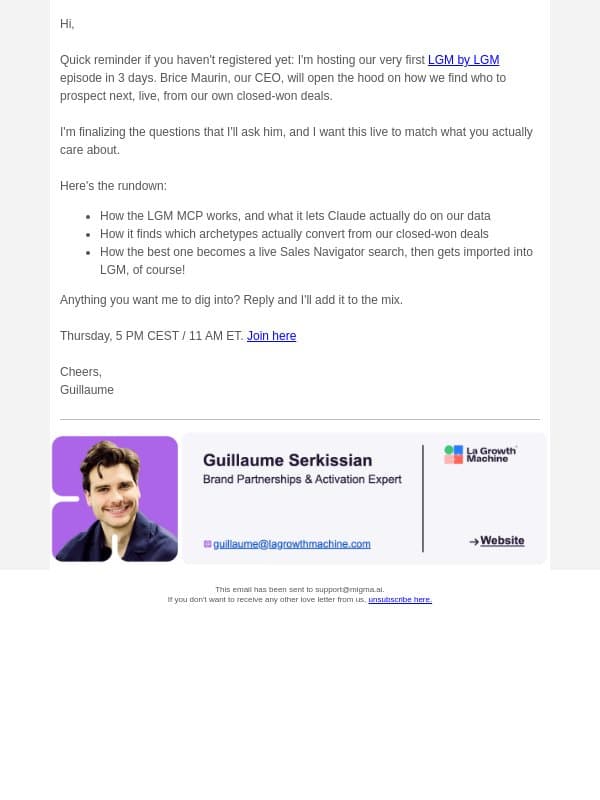 Your next accounts are hiding in your won deals email from LaGrowthMachine