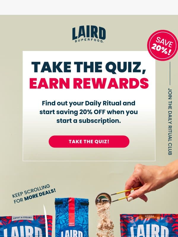 Find your perfect Daily Ritual email from Laird Superfood