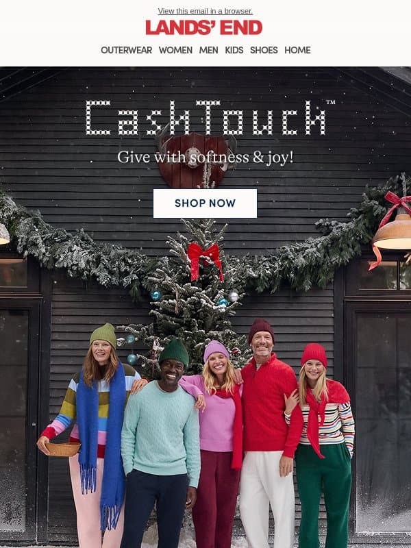 Get 40% off your order (includes new arrivals, too!) email from Lands' End