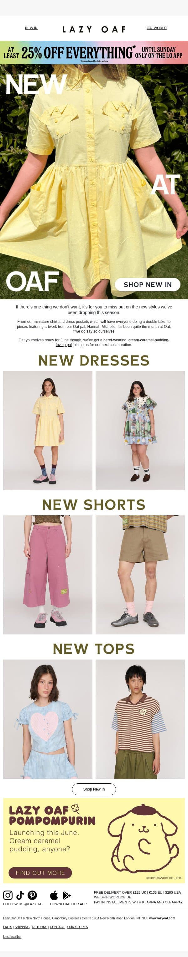 Woah, You Almost Missed This?! ๐ฎโ๐จ email from Lazy Oaf screenshot