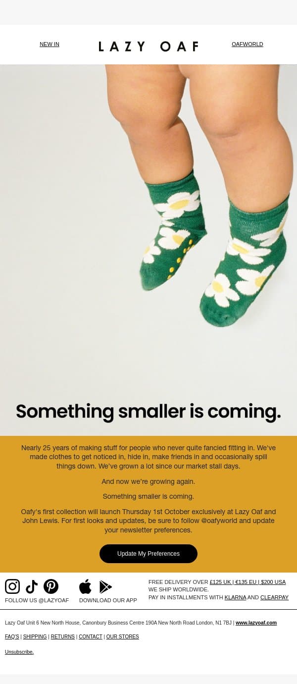 Lazy Oaf, but for Kids π email from Lazy Oaf screenshot