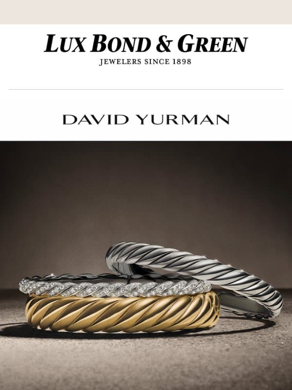 Discover David Yurman’s Modern Icon email from LB Green Jewelers