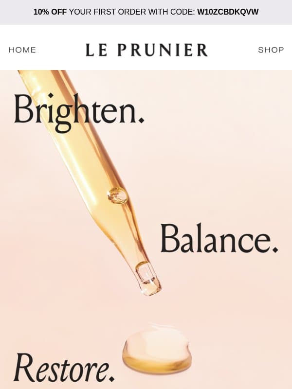 Glowing Skin in Just 14 Days ✨ email from Le Prunier