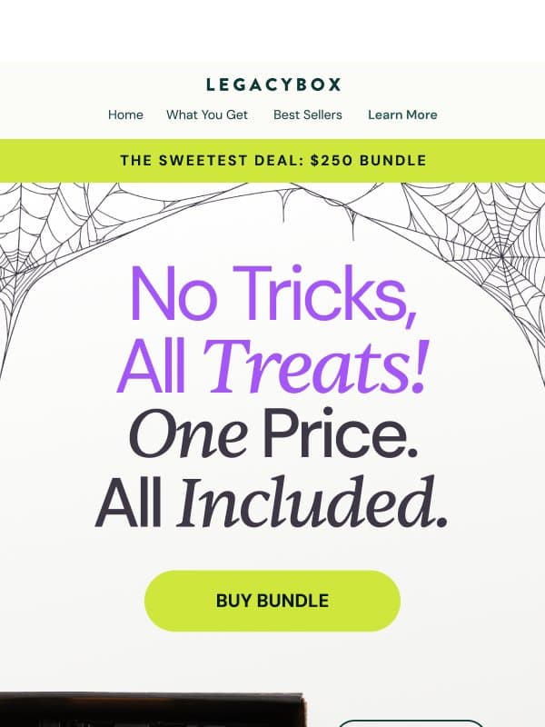 Hey, Boo! An exclusive treat just for you… 👻 email from Legacybox