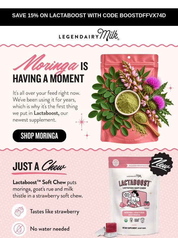 Lactation herbs, minus the pill 🍓 email from Legendairy Milk