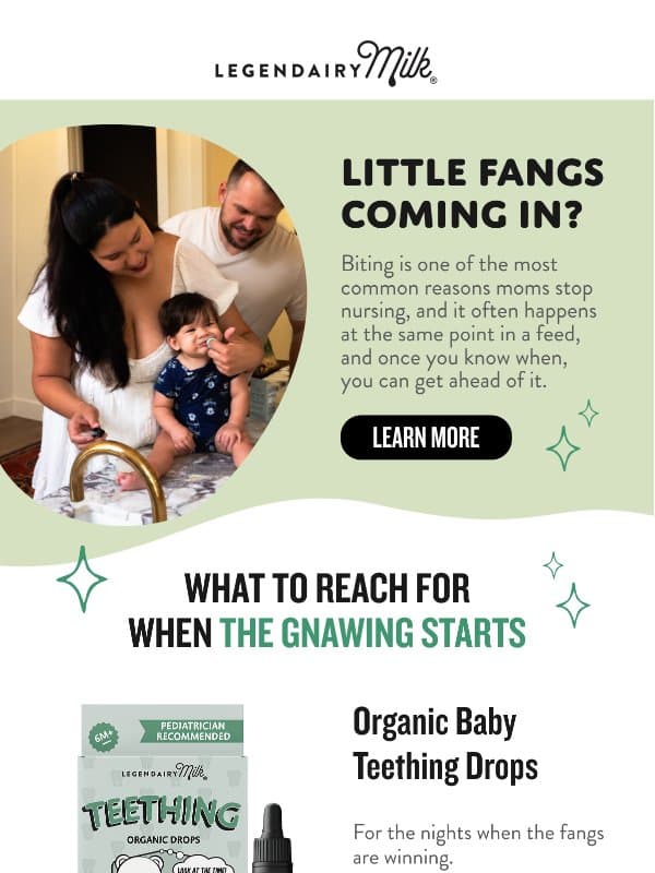 Tiny vampire at the breast? 🧛 email from Legendairy Milk
