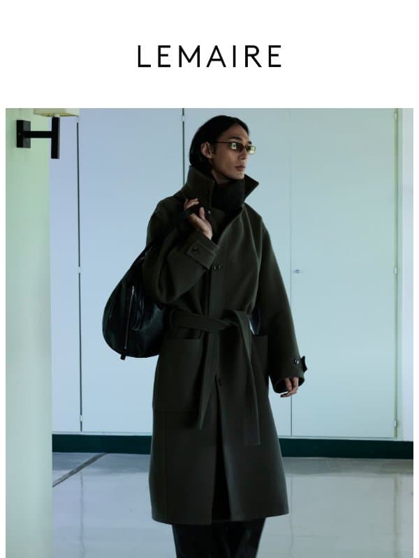 The Wrap Coat email from Lemaire