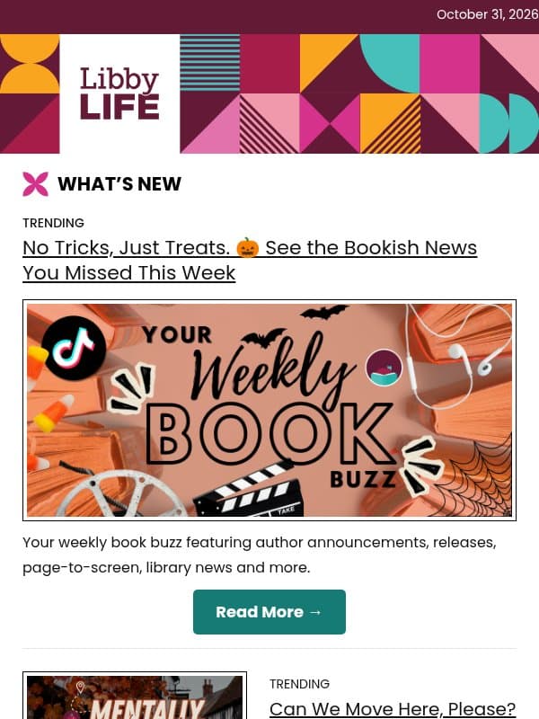 Boo! 👻 You Have Some Reading to Do email from Libby