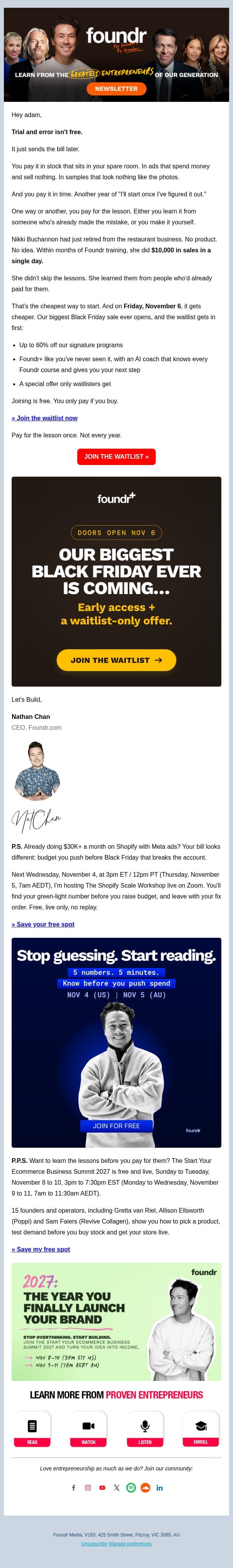 The bill for "I'll figure it out myself" email from Life.Church Open Network screenshot