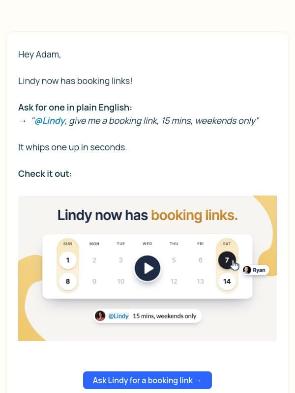 Re: Re: Re: Re: Quick chat? email from Lindy